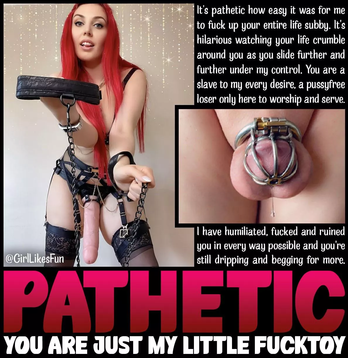 PATHETIC [chastity] [femdom] [pegging]