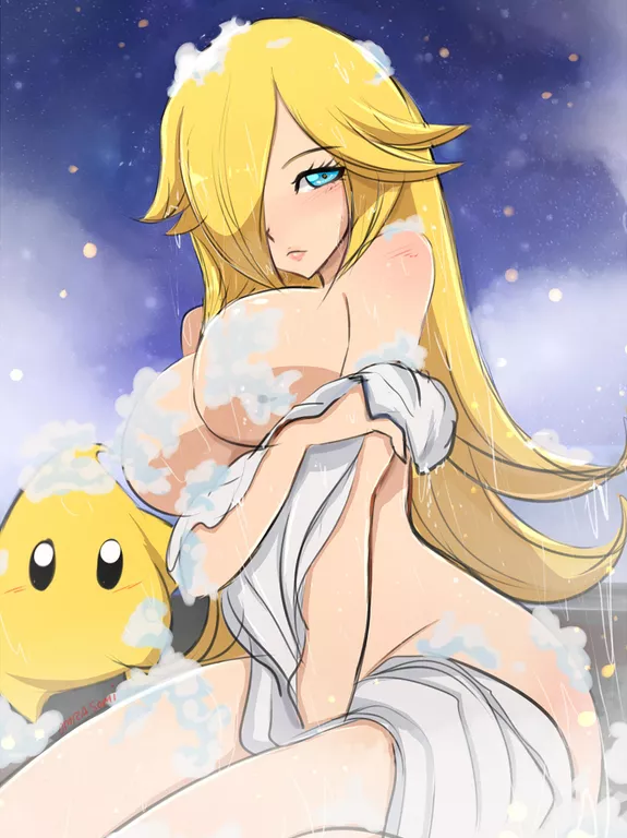Rosalina bathing