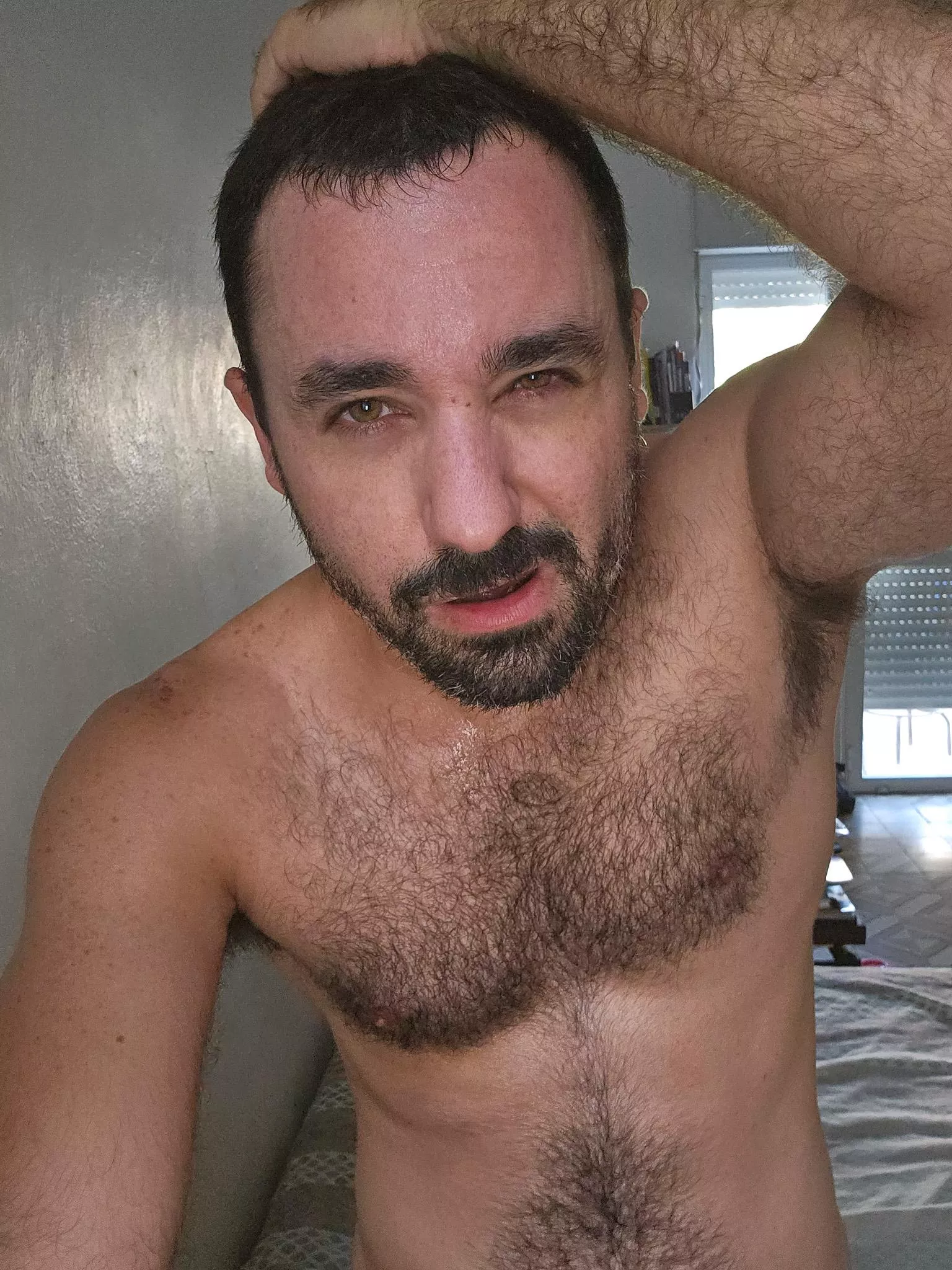 Sweating like hell of july