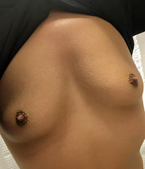 Warm up these cold little tits, please