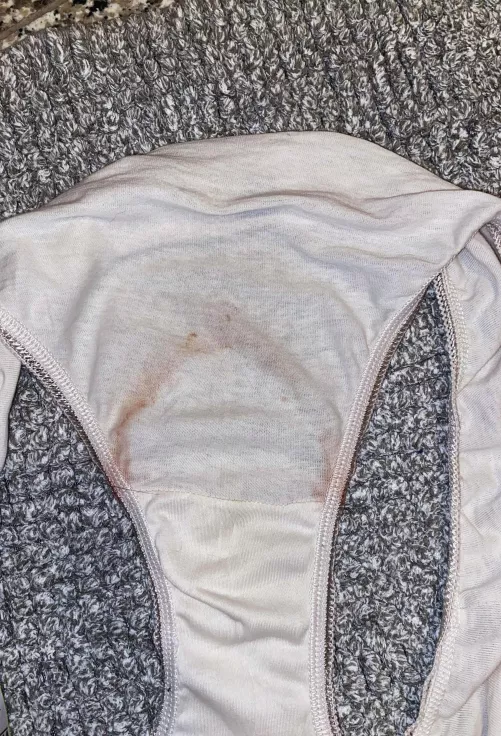 Bled around my pad 🙃