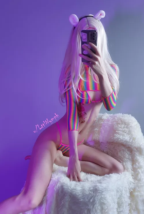 cute and small mouse-girl