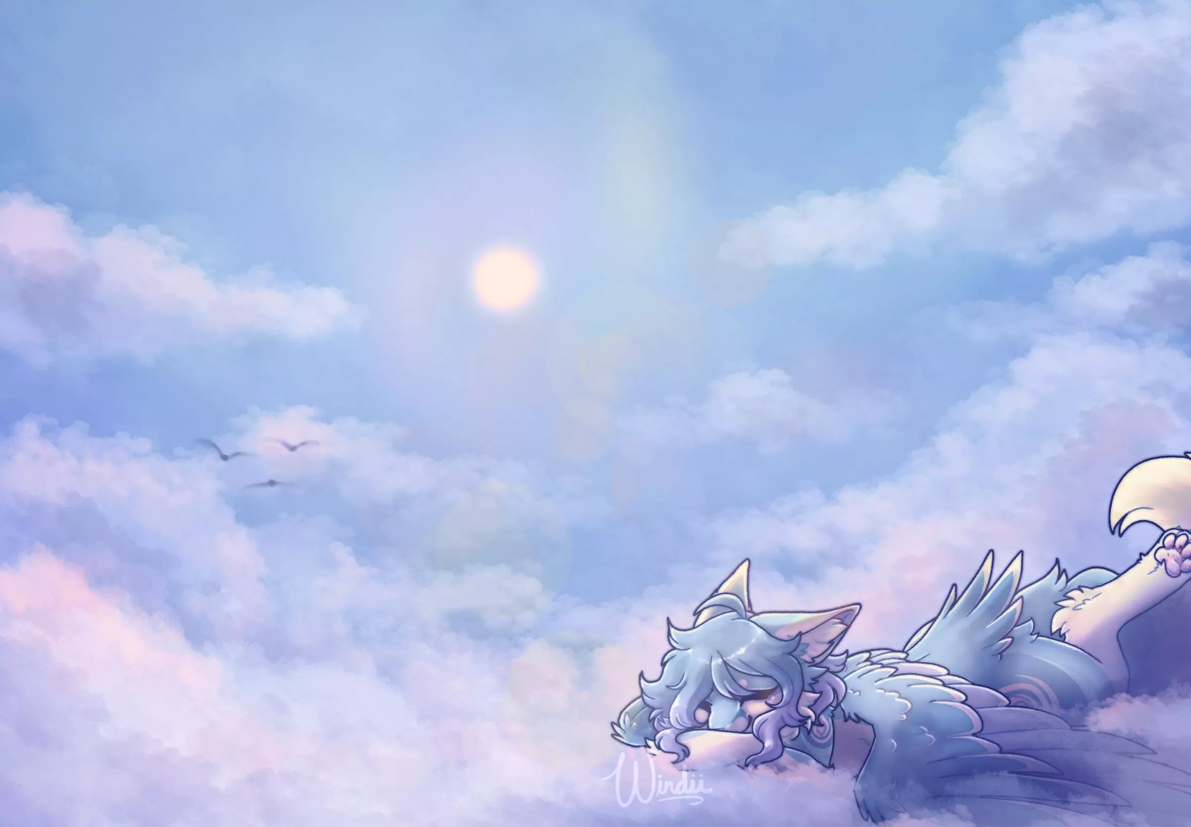 Don’t wake her, she sleepy. (Art by me)