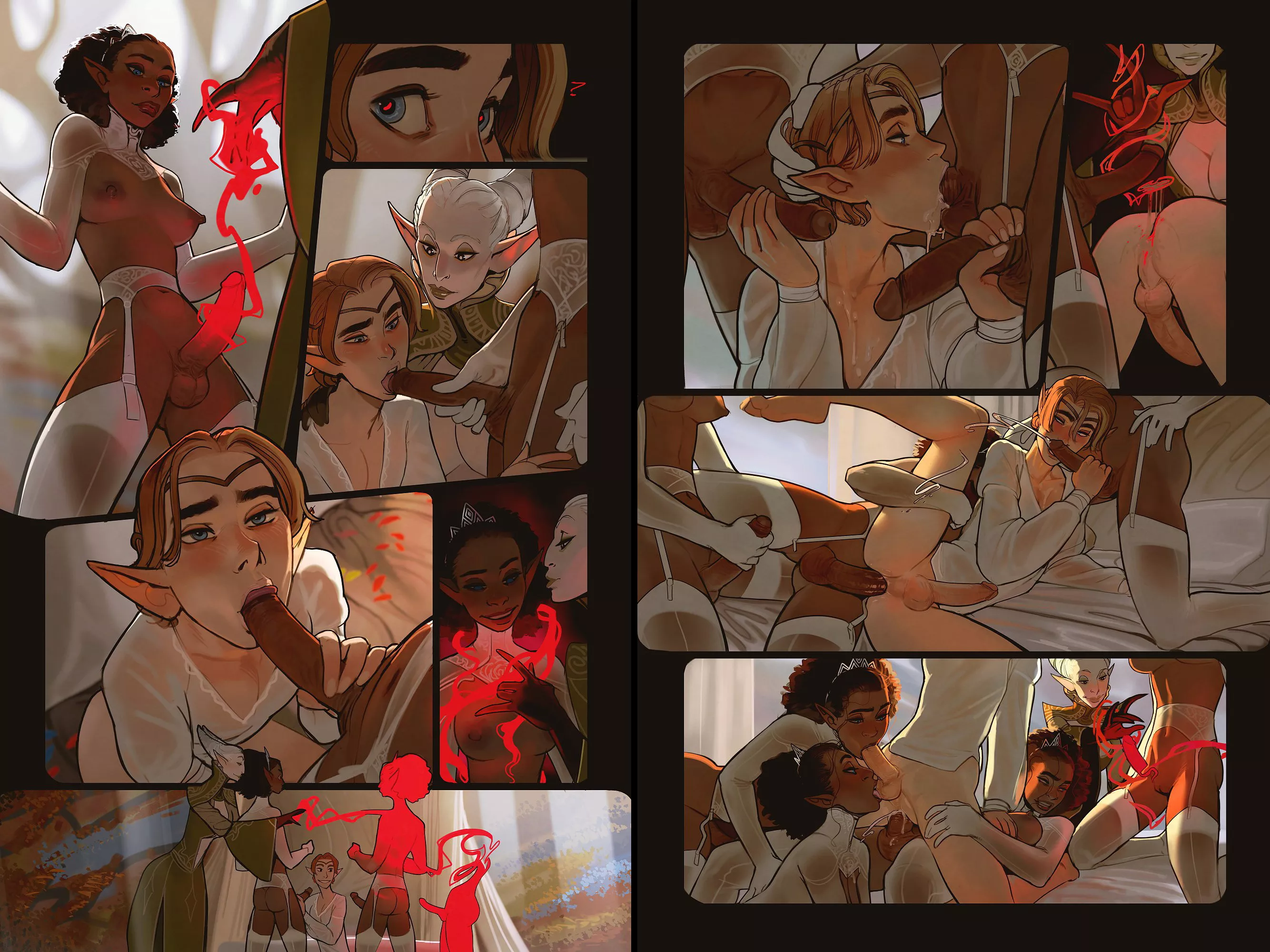 Elf cutie gangbanged (Incase)