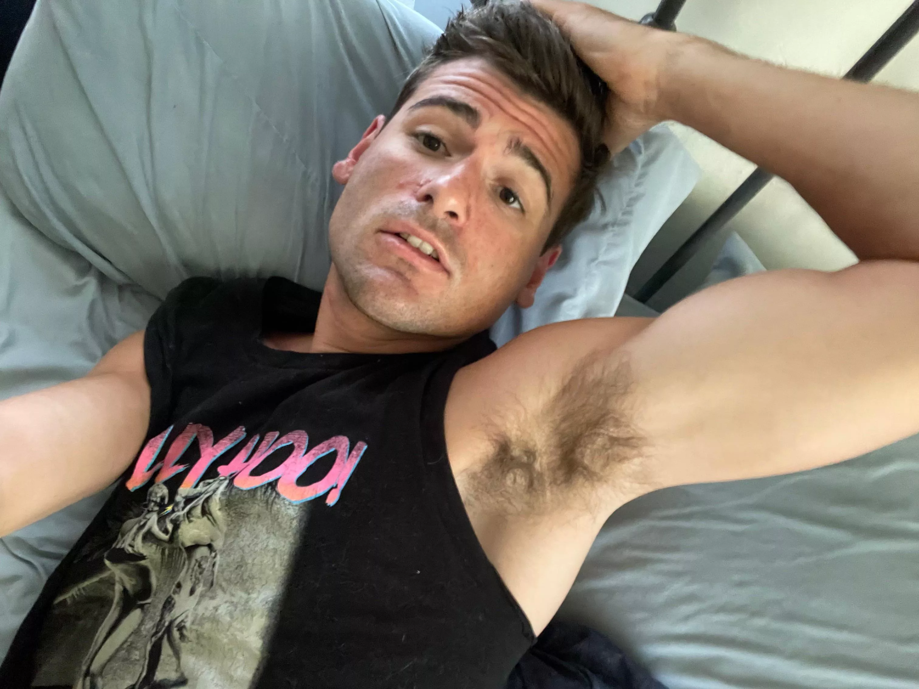 Hot friend doesn’t realize we love his armpits