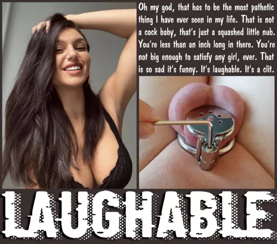 LAUGHABLE [chastity] [femdom] [sph]