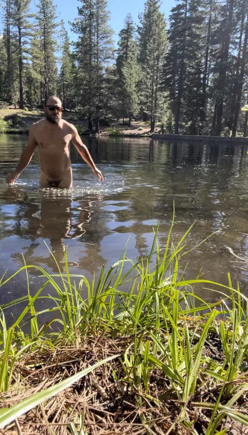Nothing better than finding a quiet lake to cool off in!