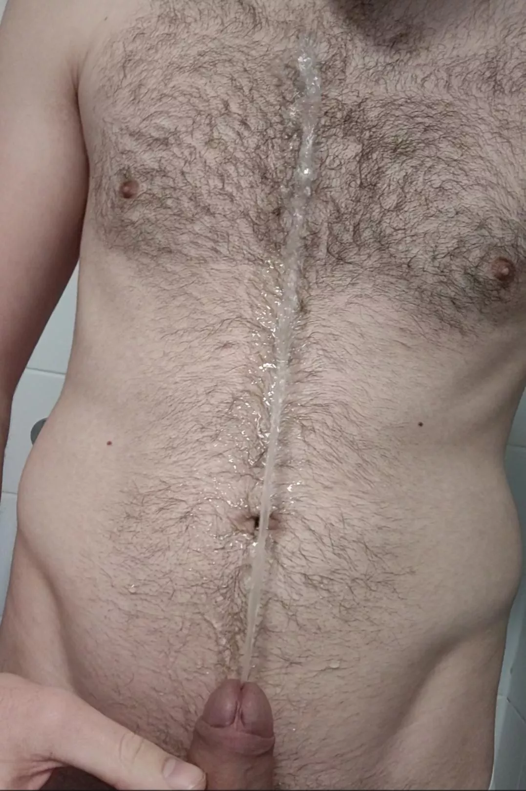 Quick piss before my shower, who wants to join me?