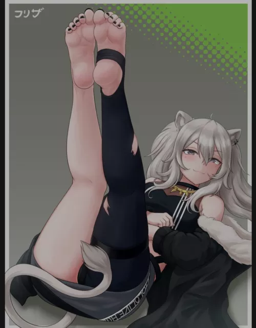 Shishiro's soles in the air (Efreezerarts) [Hololive]