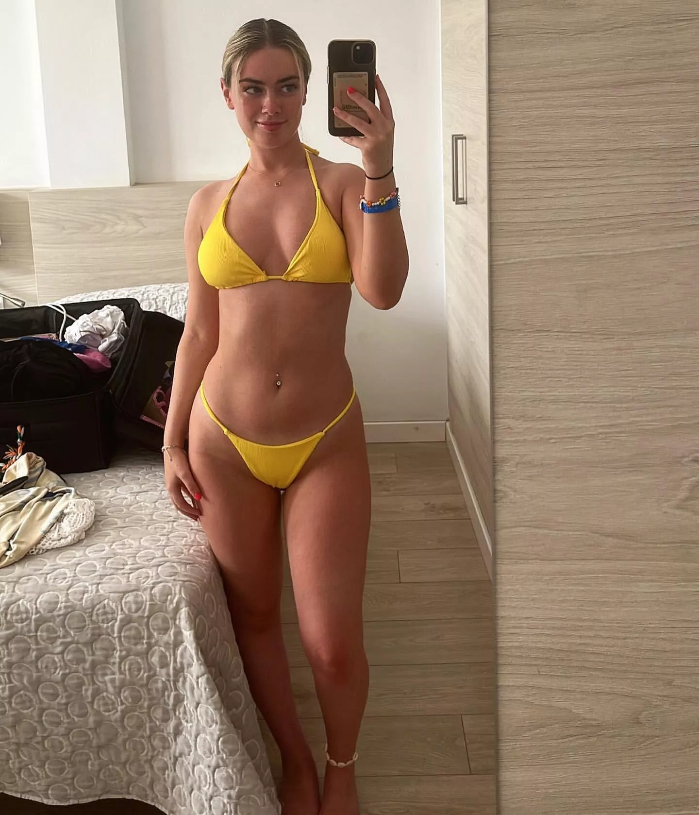 Simple yellow bikini