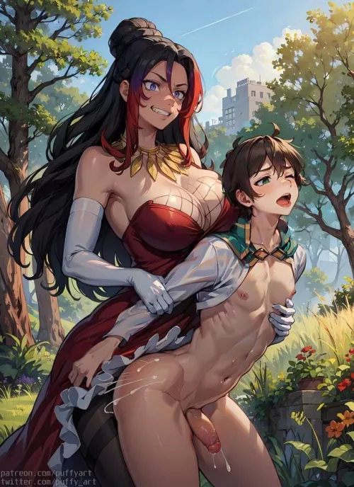 Taking it in the forest(Puffyart)