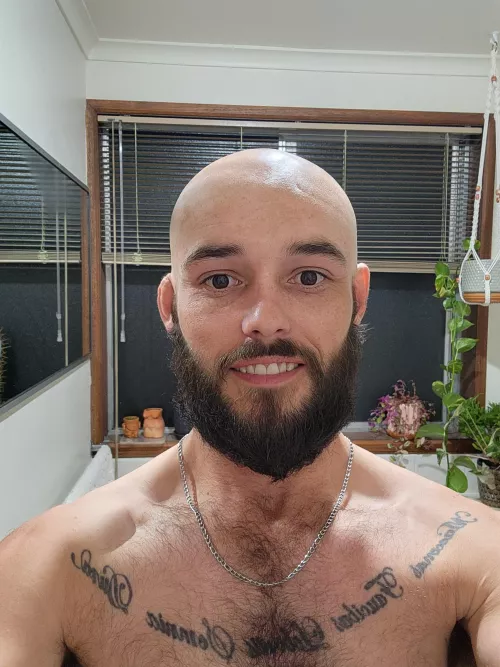 The carpets match the drapes...