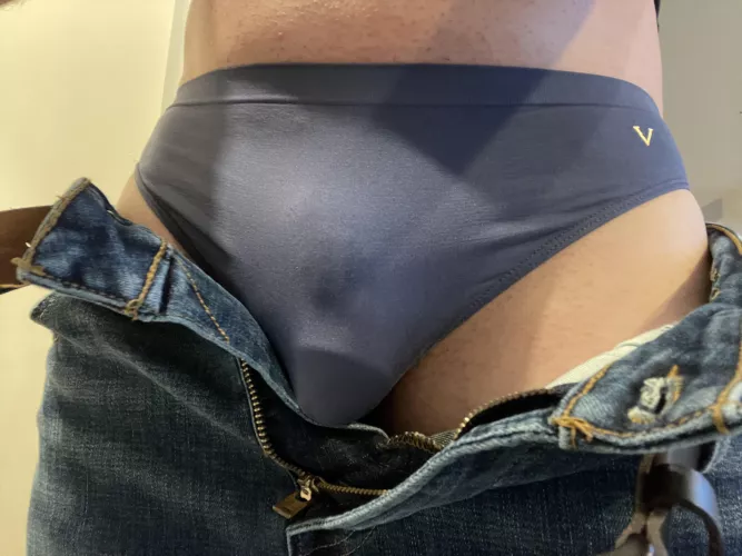 When the wife wants you to show off your panties for the guys….