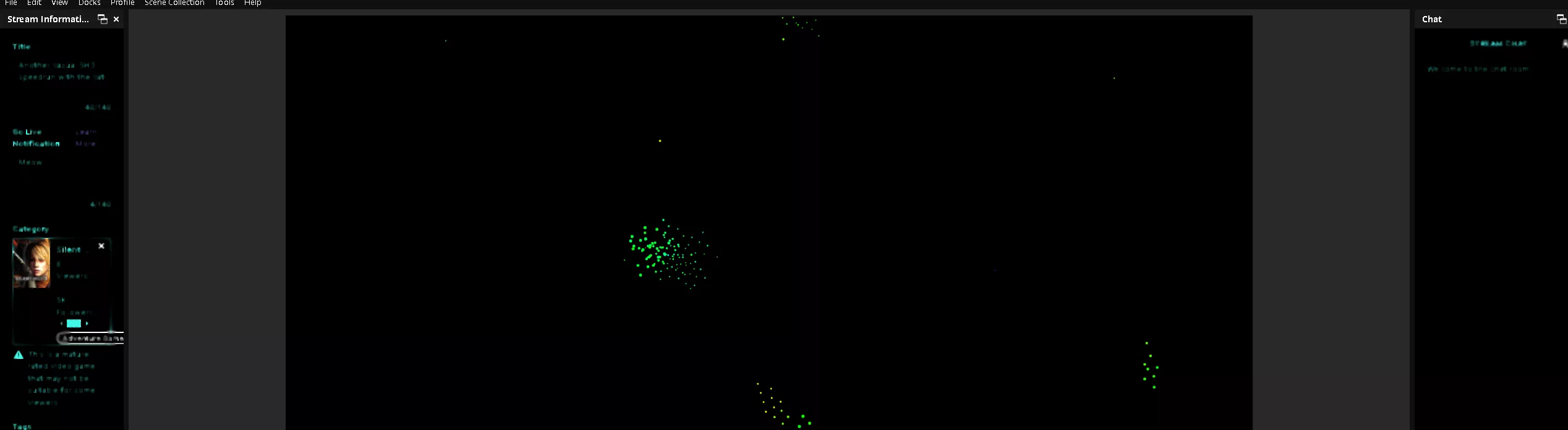 Are these docks not loading because of Twitch? Everything else is fine. Stream is fine. Reset PC & OBS. Logged out of Account. Undocked. Refresh helps but then blurs immediately. I tried r/obs but cant post pics. Appreciate any help, thank you.
