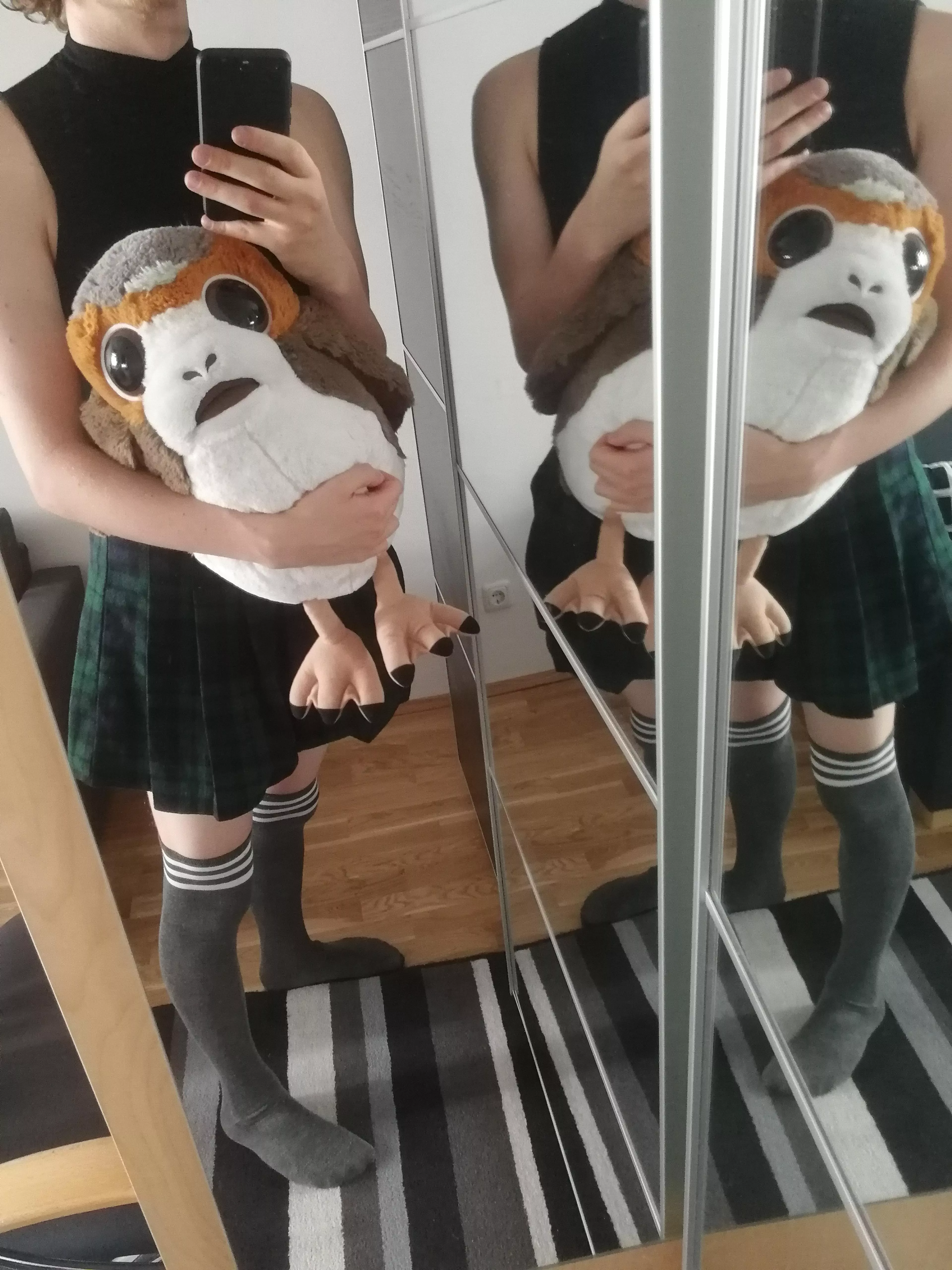 He is shocked seeing his first femboy!