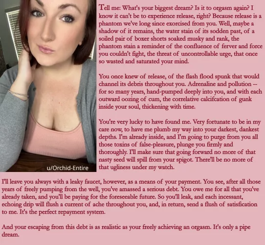 I am going to purge from you all those toxins of false pleasure 🖤