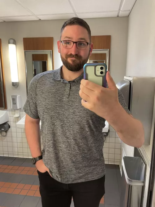 I forgot I have a black pair of pants and I think they go good with this shirt