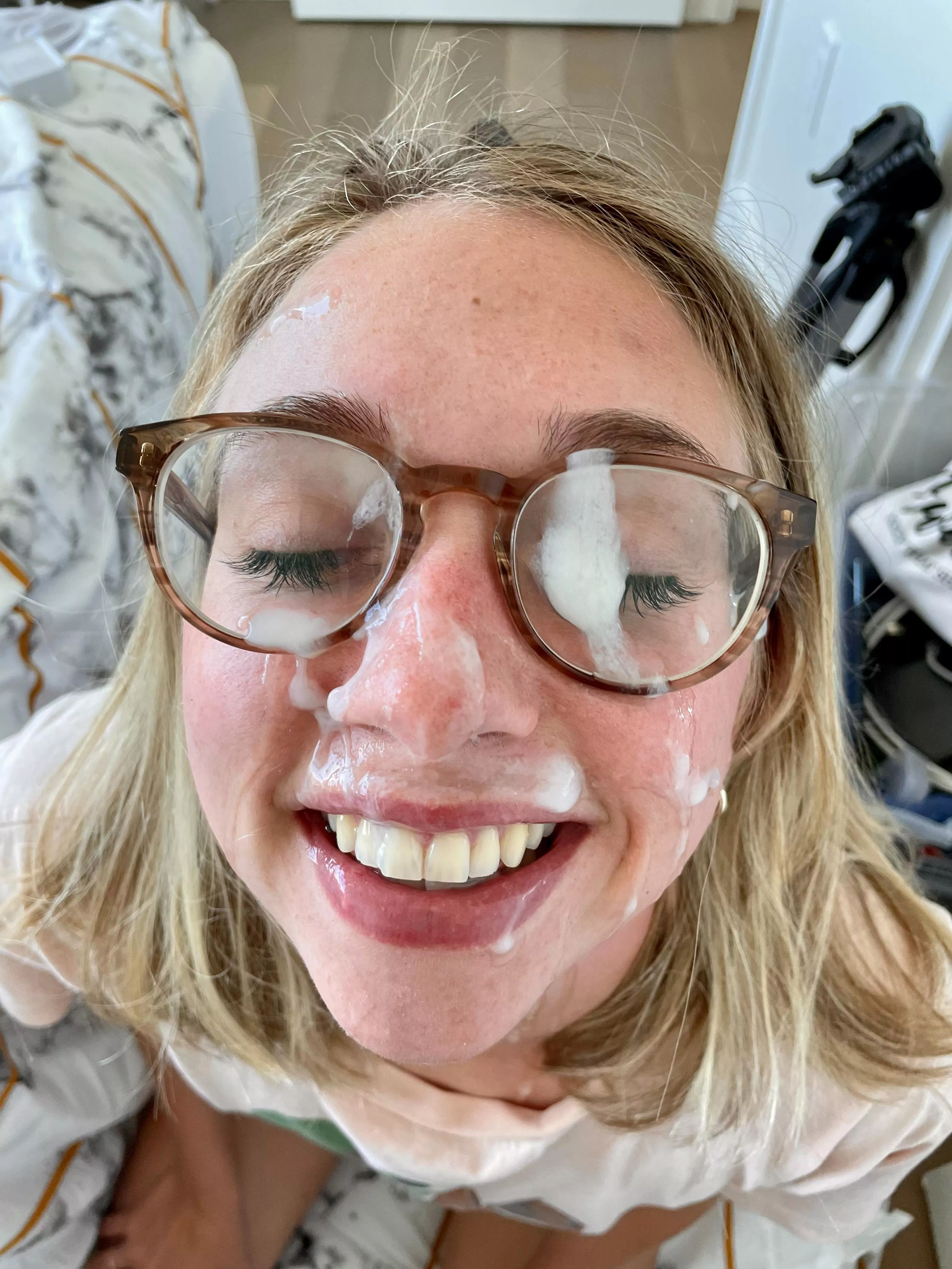 I gotta clean my glasses pretty often