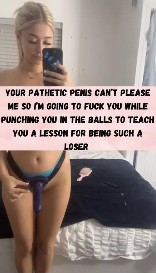 I'm going to fuck every last bit of manhood out of you ! [F19]