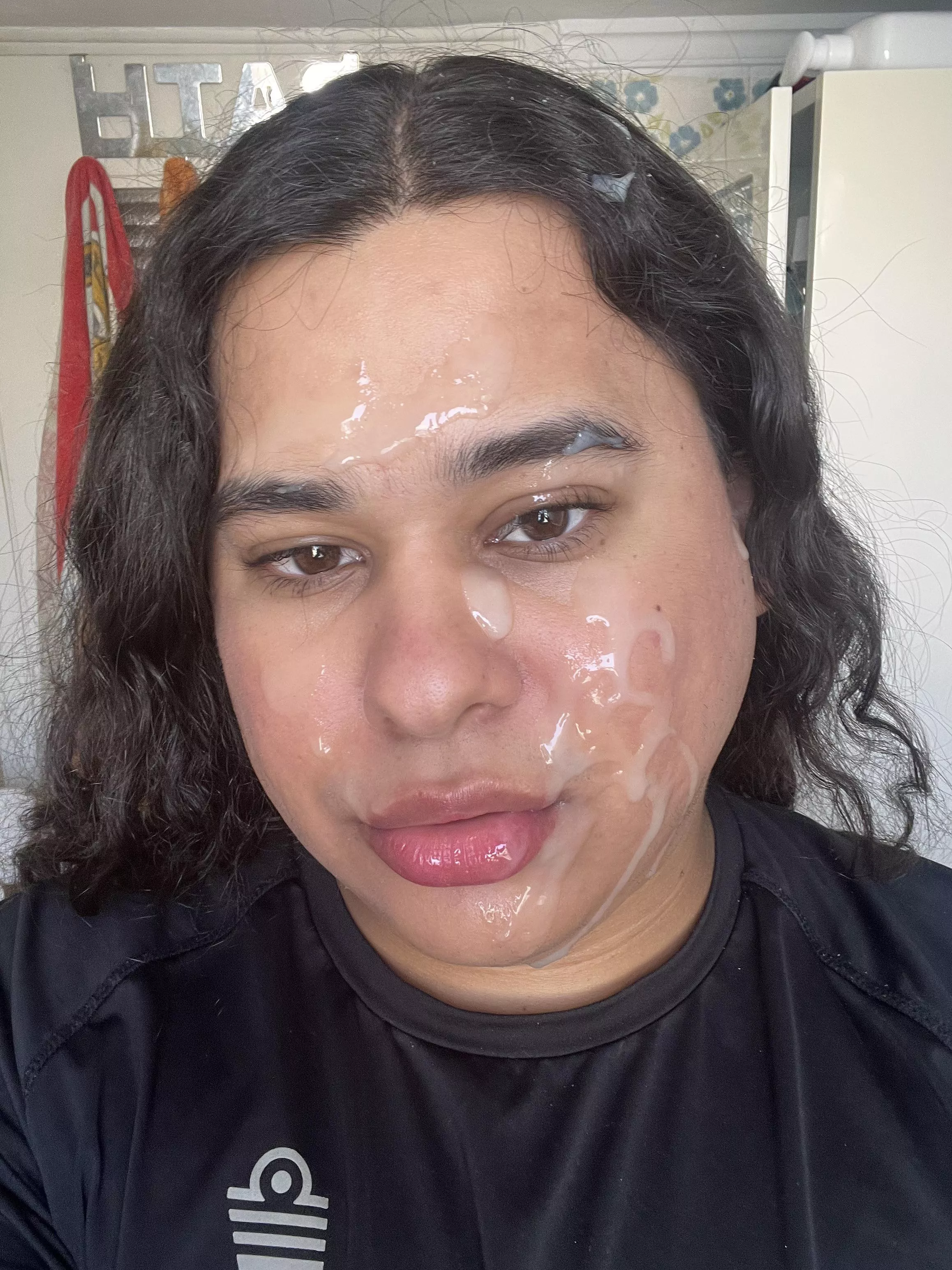 my face after recording today's video 💦💦🍆