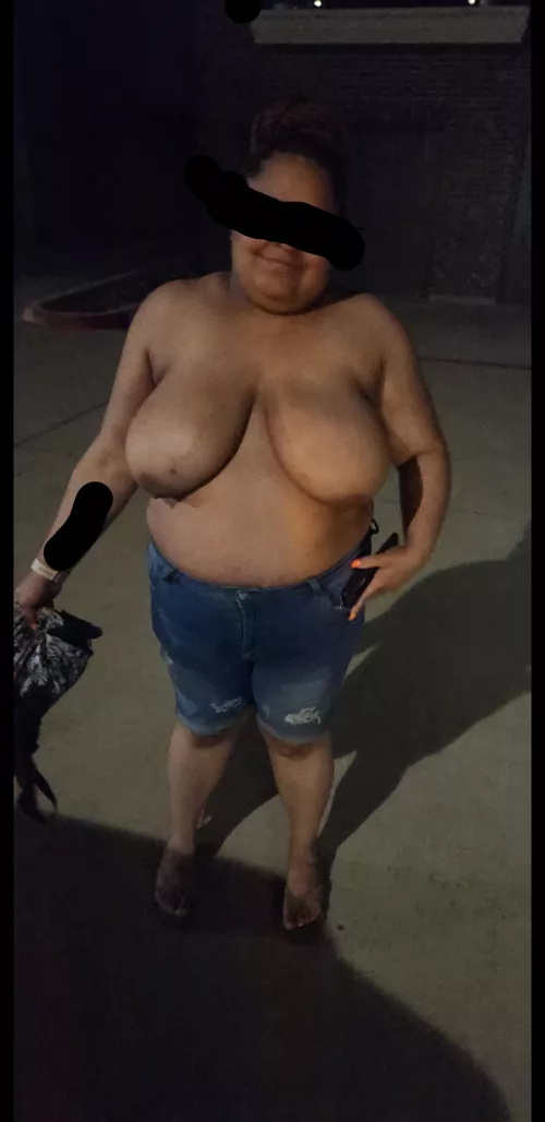 She decided to start stripping in the parking