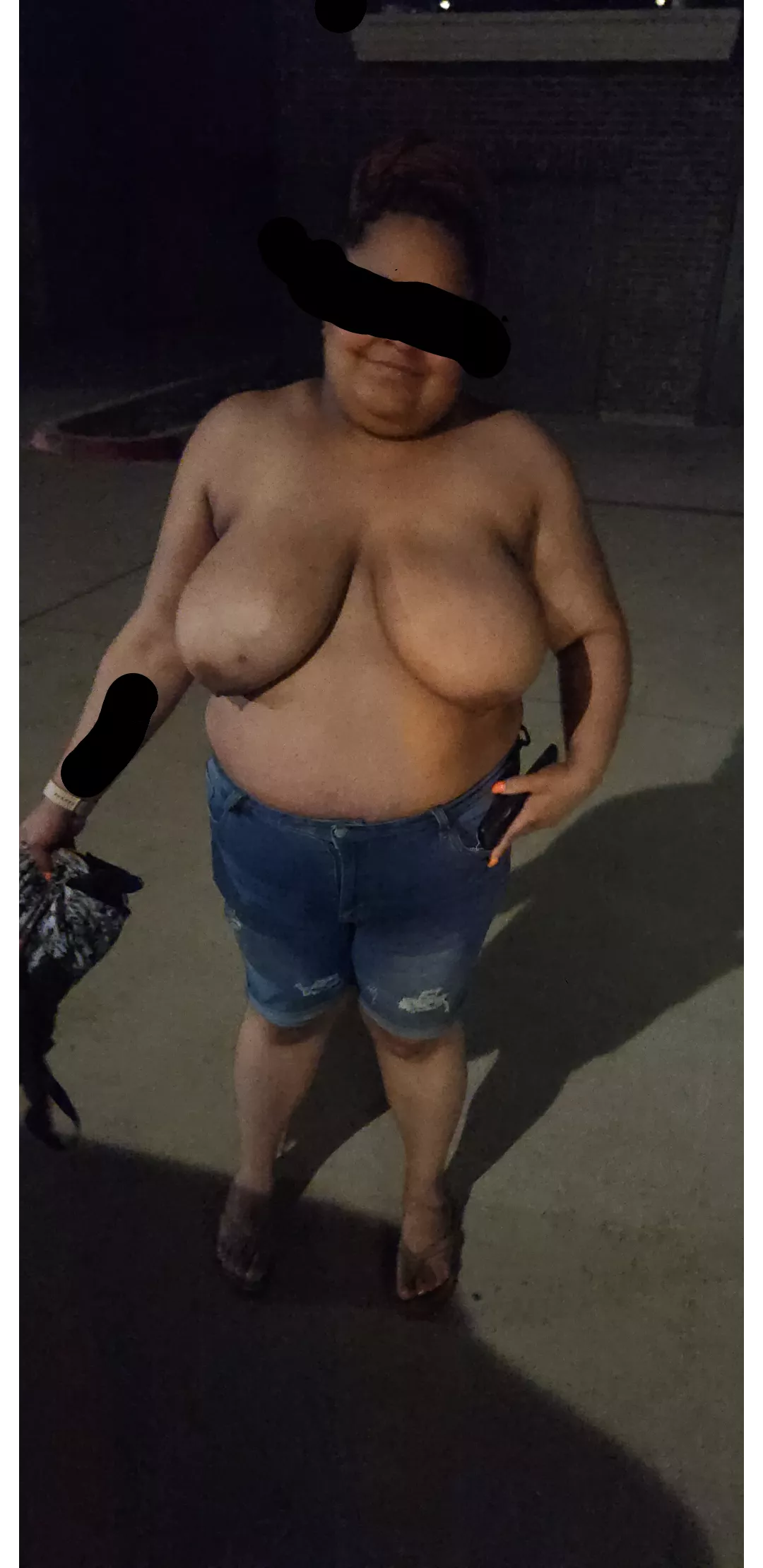 She decided to start stripping in the parking