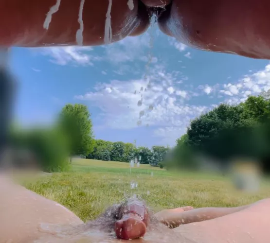 She loves pissing on me when she drinks! Who’s next?! [OC]