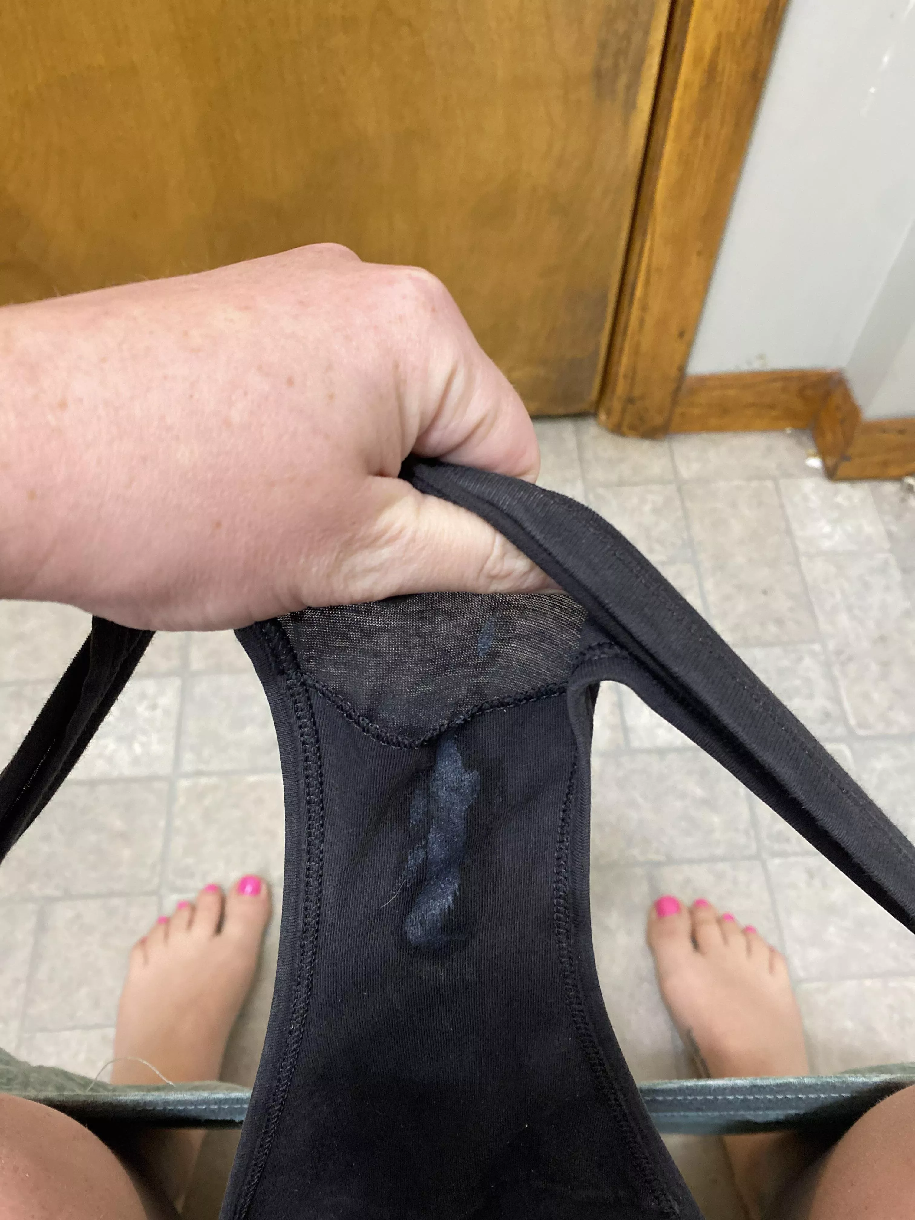 This is how wet I got just by sucking my husbands dick