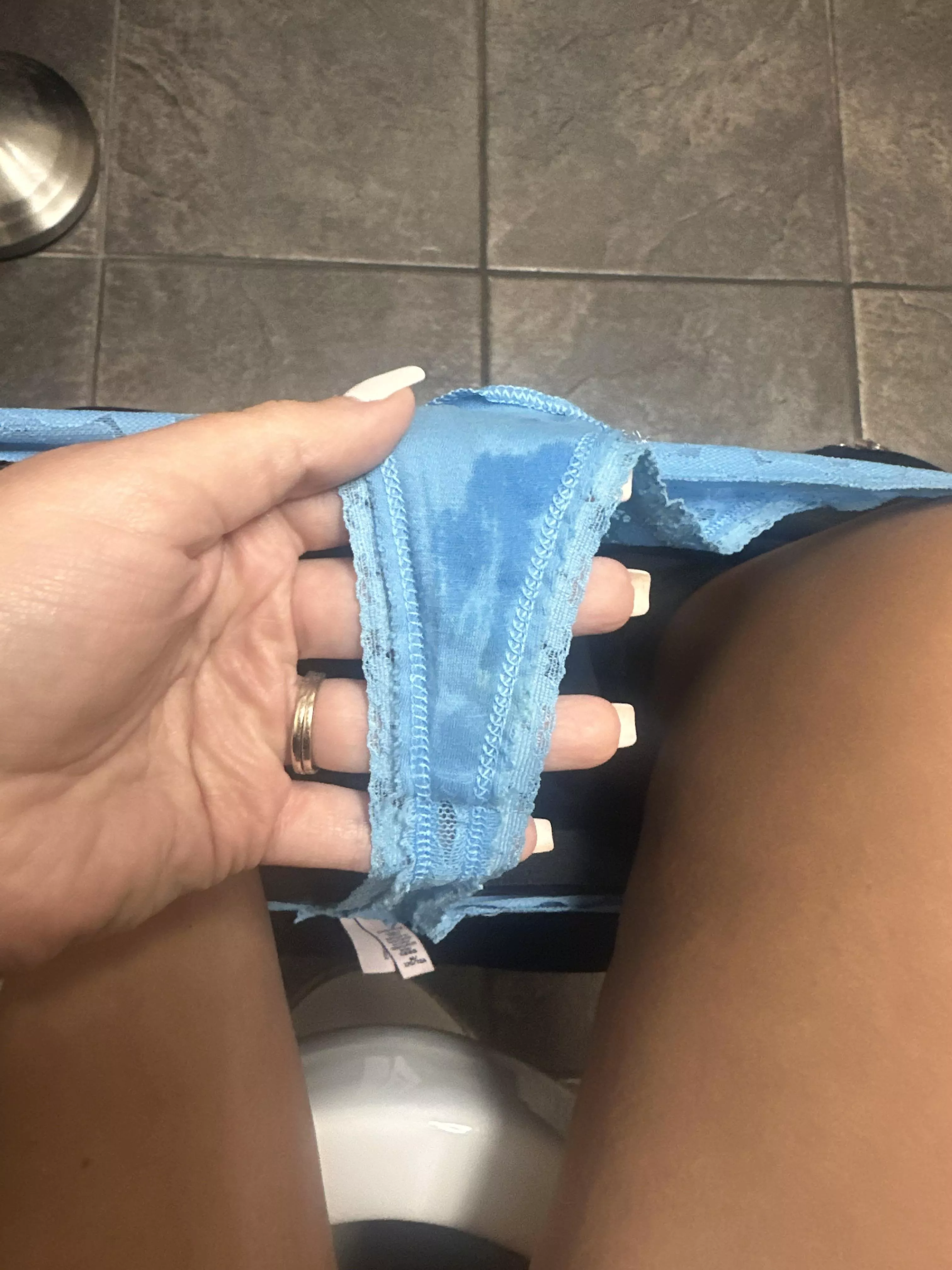 Wearing panties a redditor bought me makes my married pussy wet!