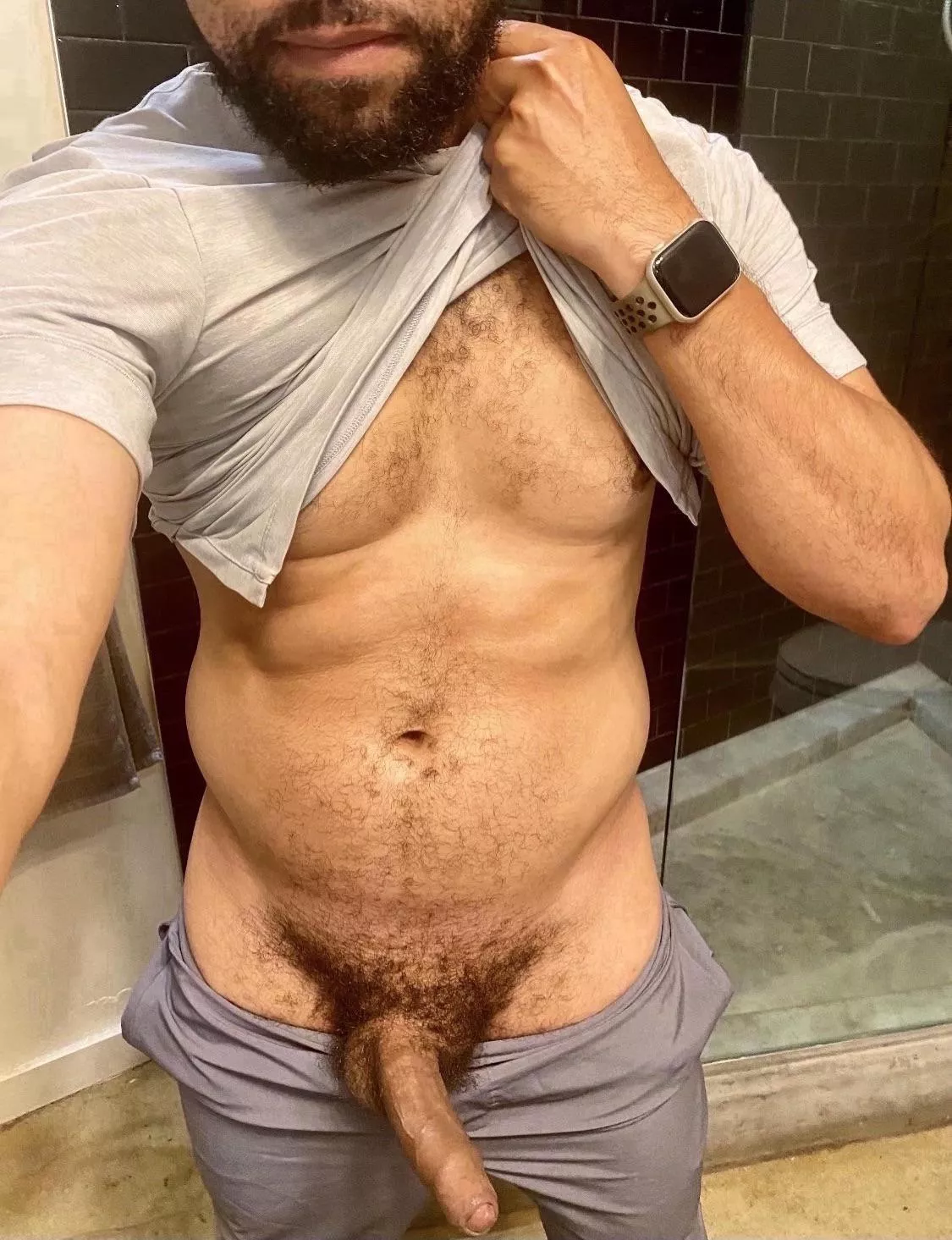 Went for a run this morning and haven’t showered yet. Who needs a sweaty thick dick?