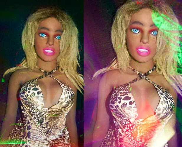 When a lifesize Barbie walks into a nightclub...