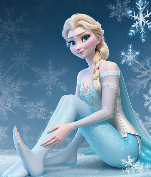 Elsa in sexy stocking (Ai) [Frozen]