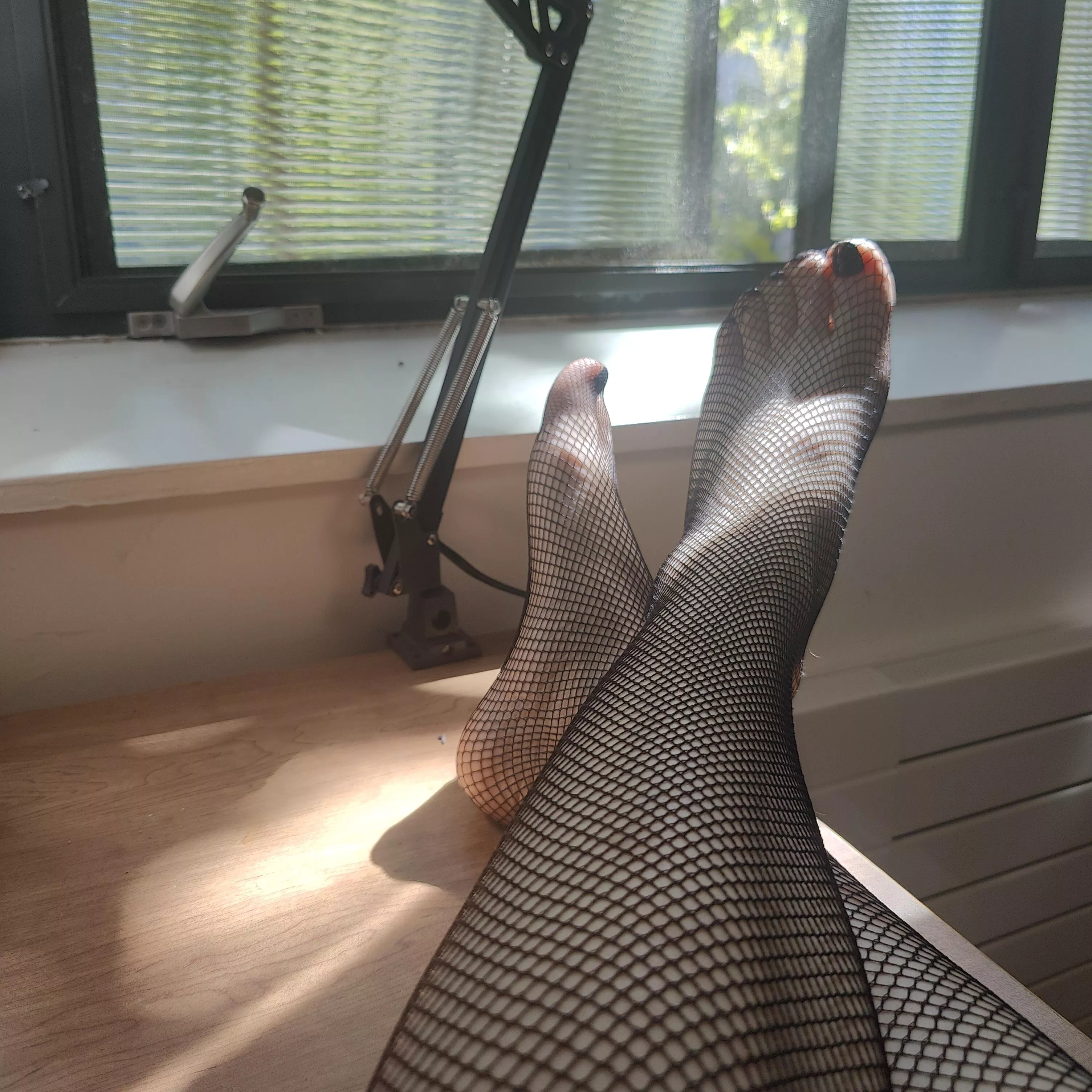 Fishnets make any feet look good