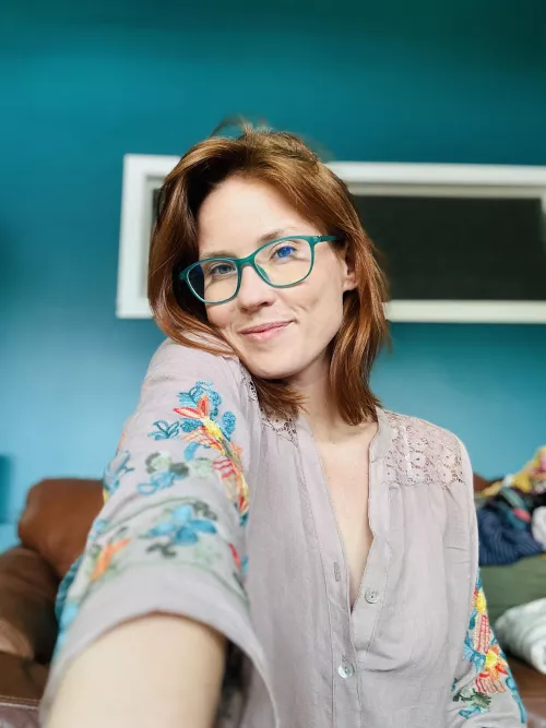 Glasses stay on. Everything else, off…