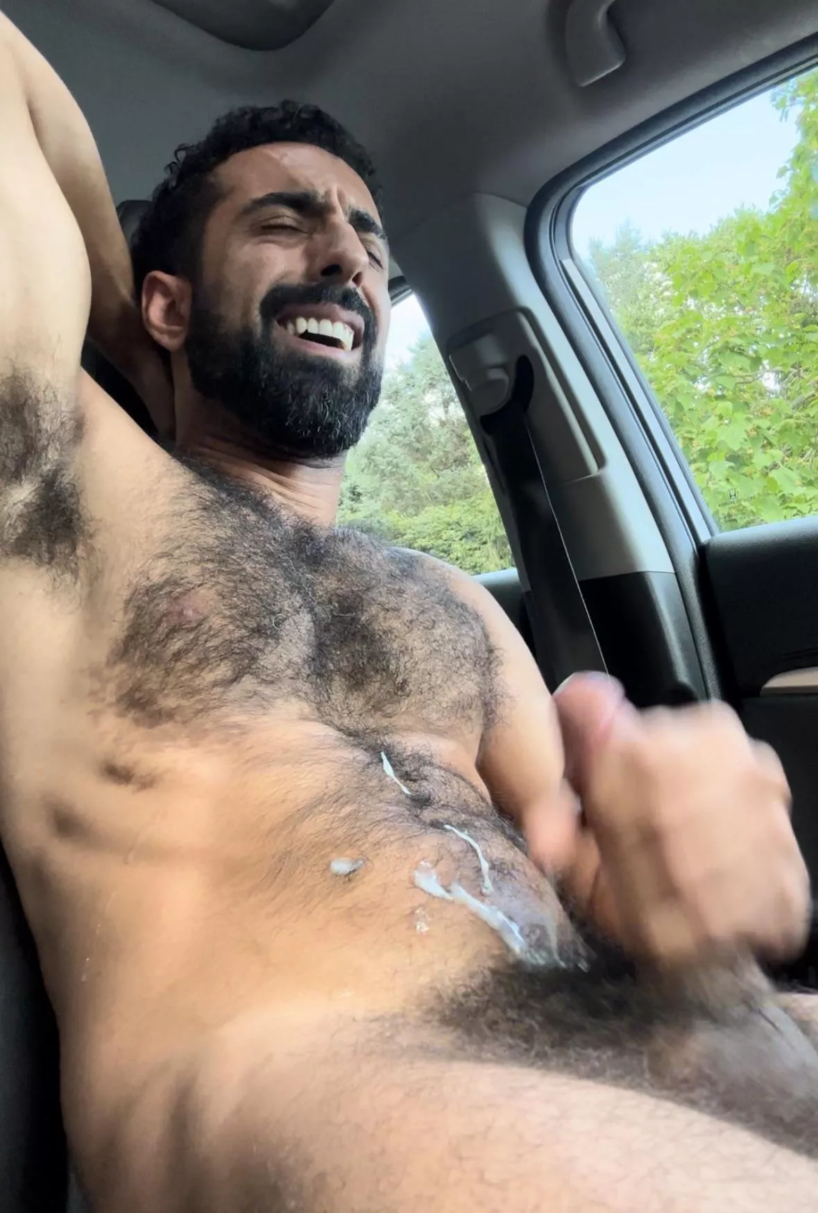 I had to pull over. My balls were too full.🤤💦💦💦