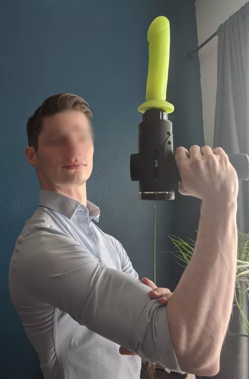 I need to invest in a real vibrator, but for now... 😅