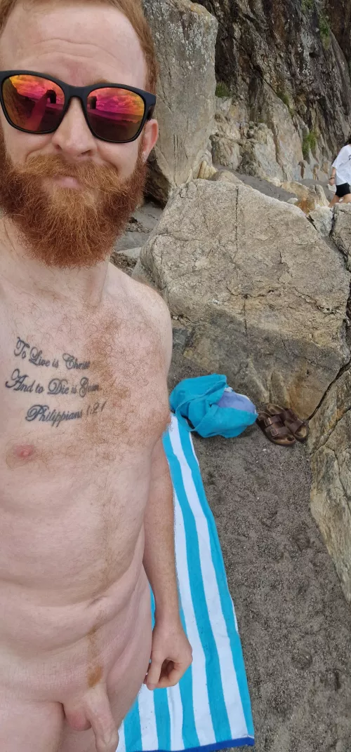 I'm the only one naked at the beach today...