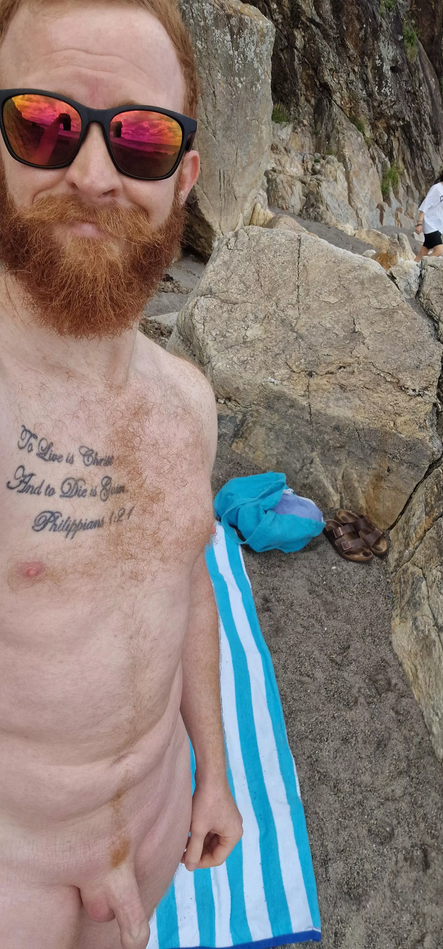 I'm the only one naked at the beach today...