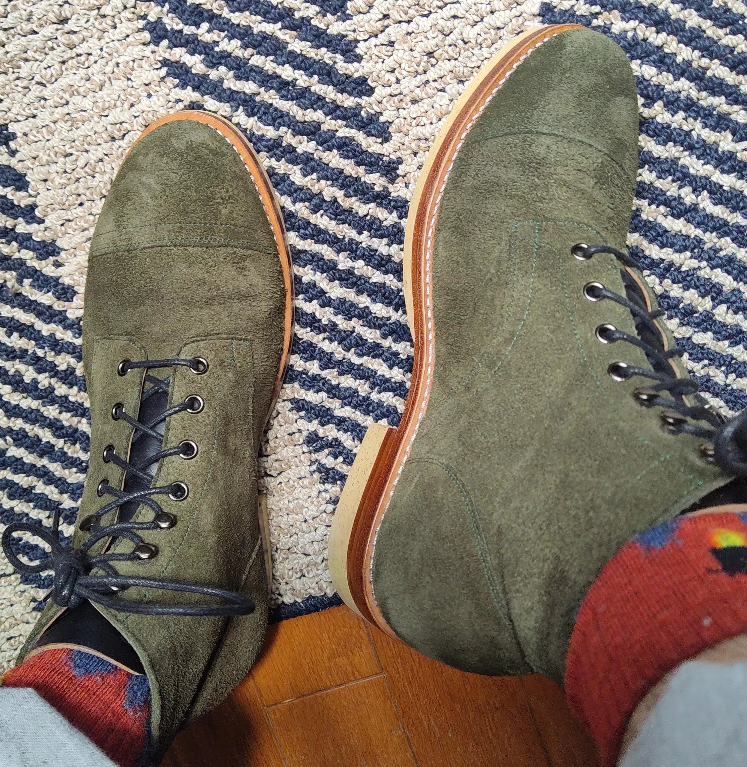 Junkard Indonesia green roughout boot