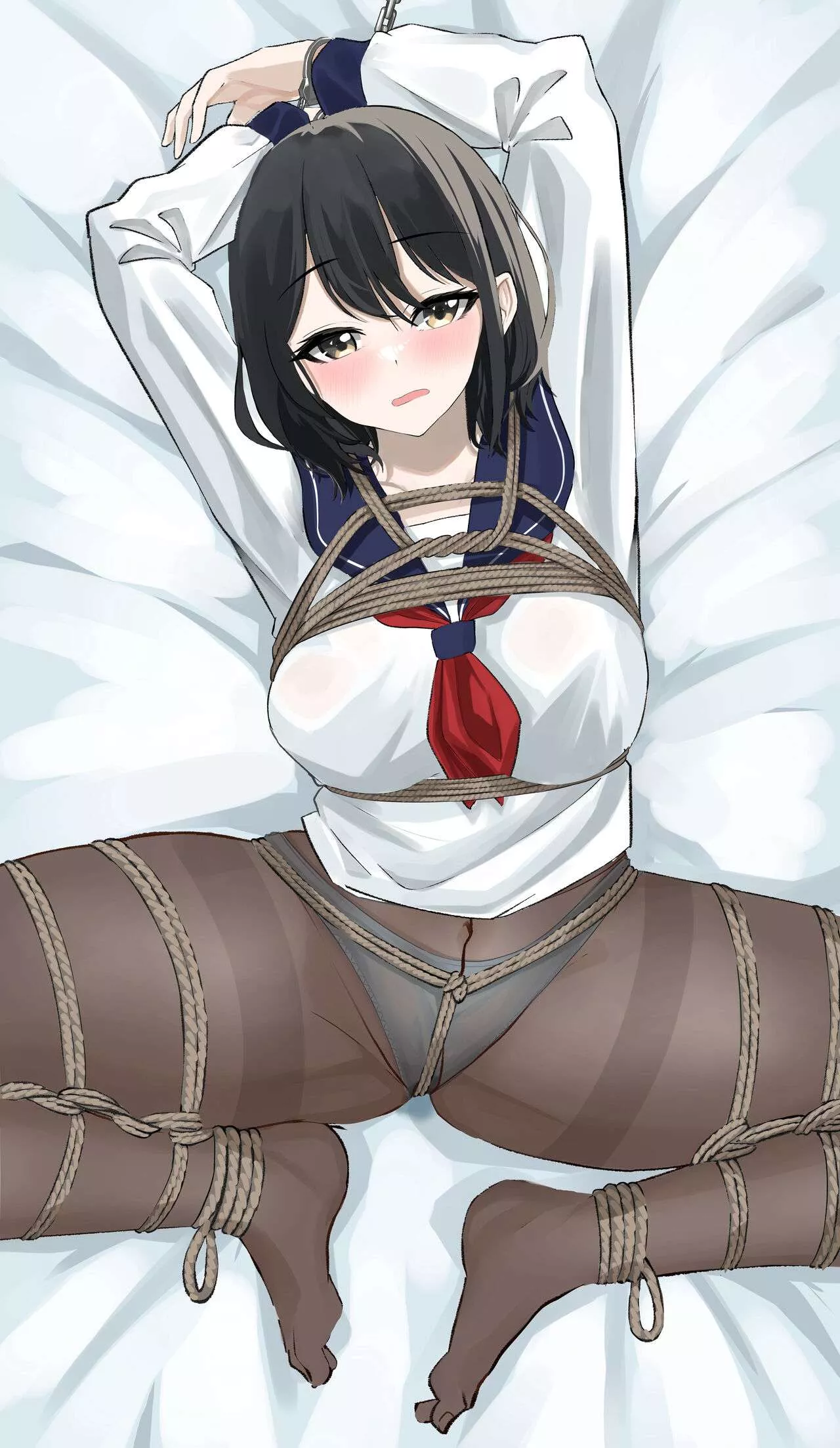 just another slut being tied up