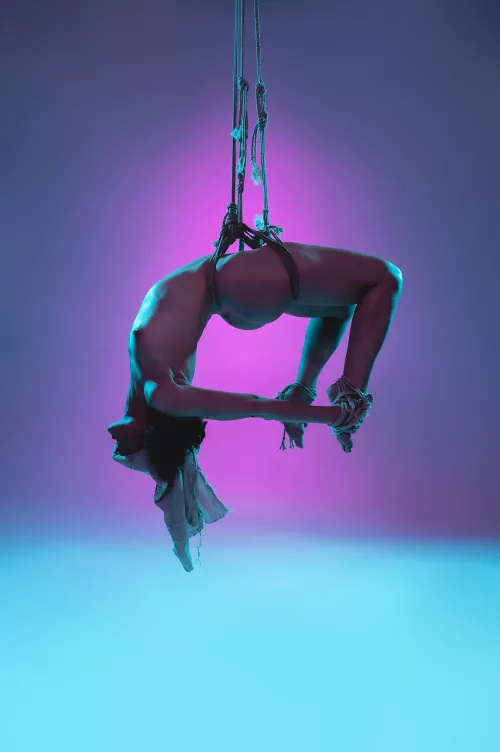 Lyly is a pastel ornament - rope and photo by me (The Dark Arts)