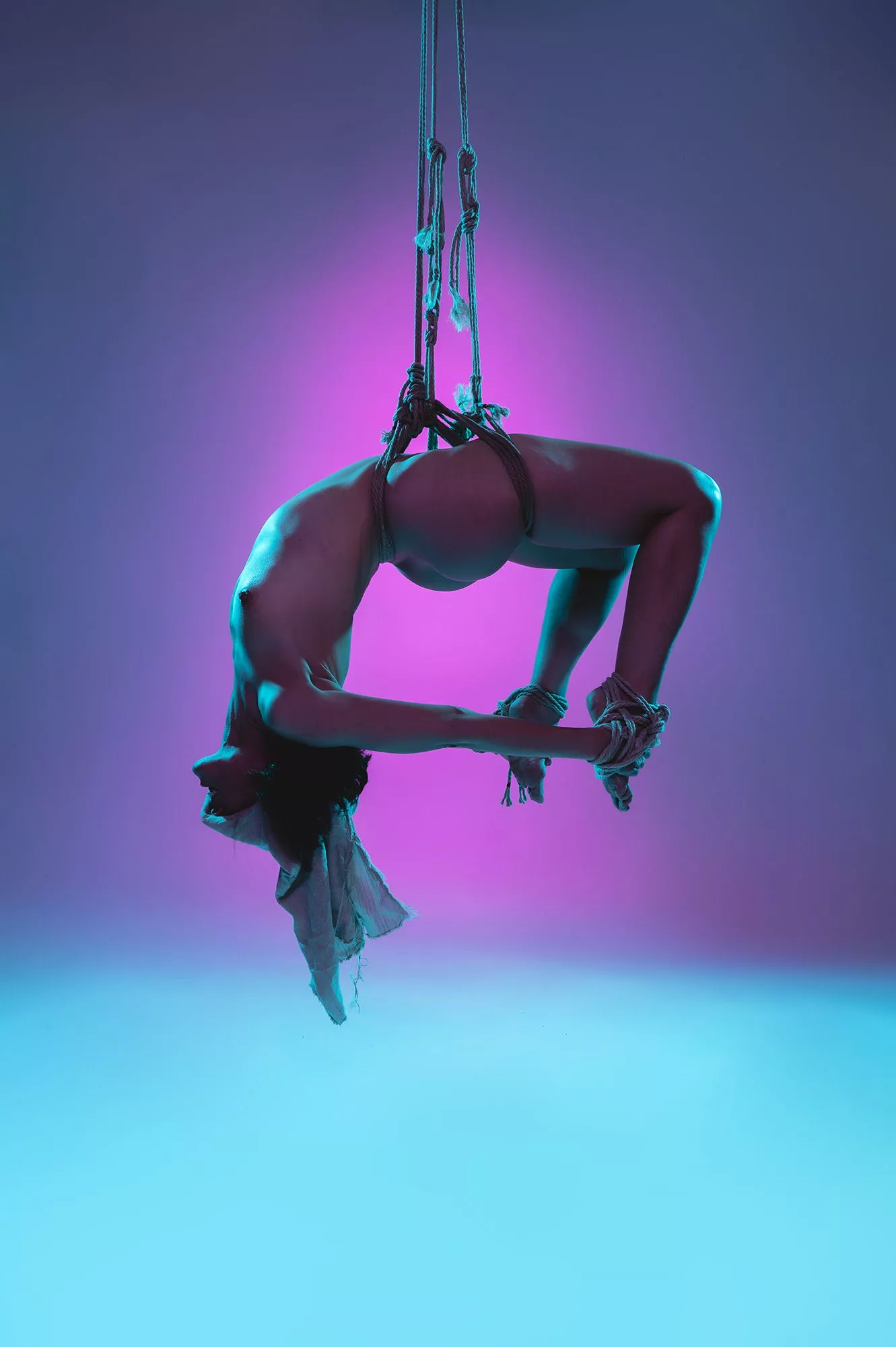 Lyly is a pastel ornament - rope and photo by me (The Dark Arts)