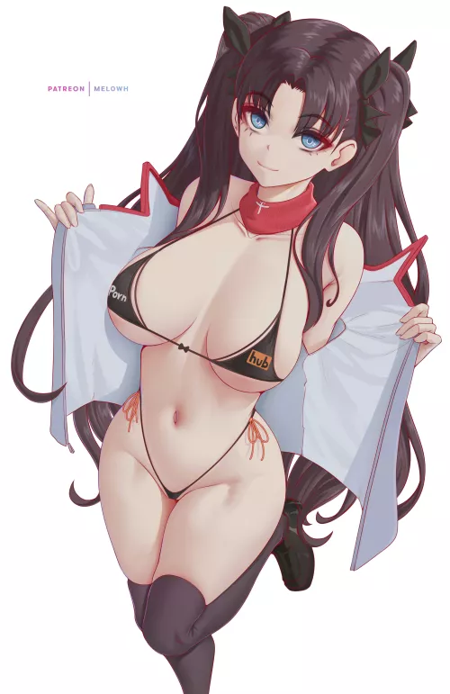 Rin Tohsaka in bikini