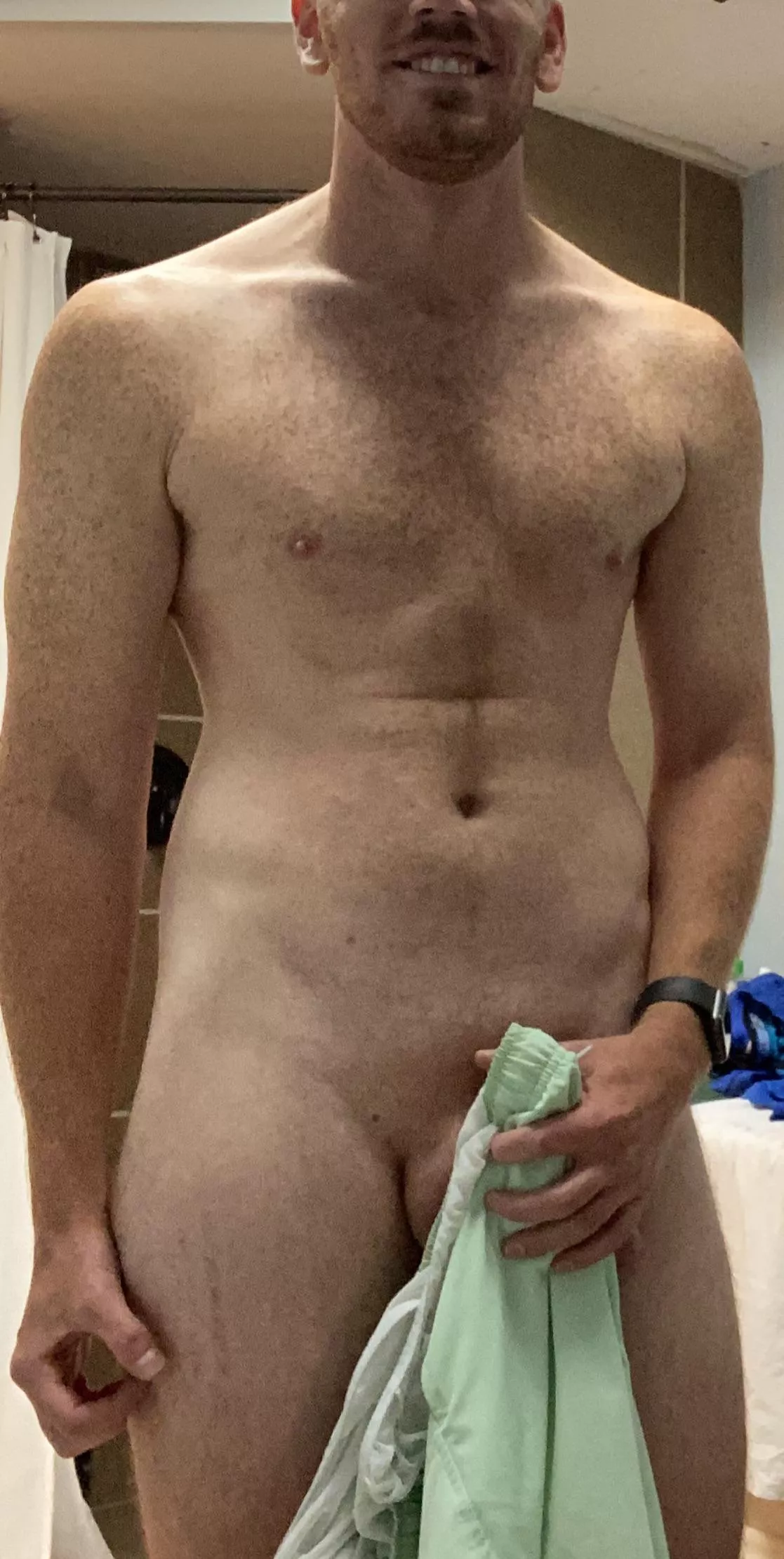 Should I put these on or would you rather go skinny dipping in the lake?