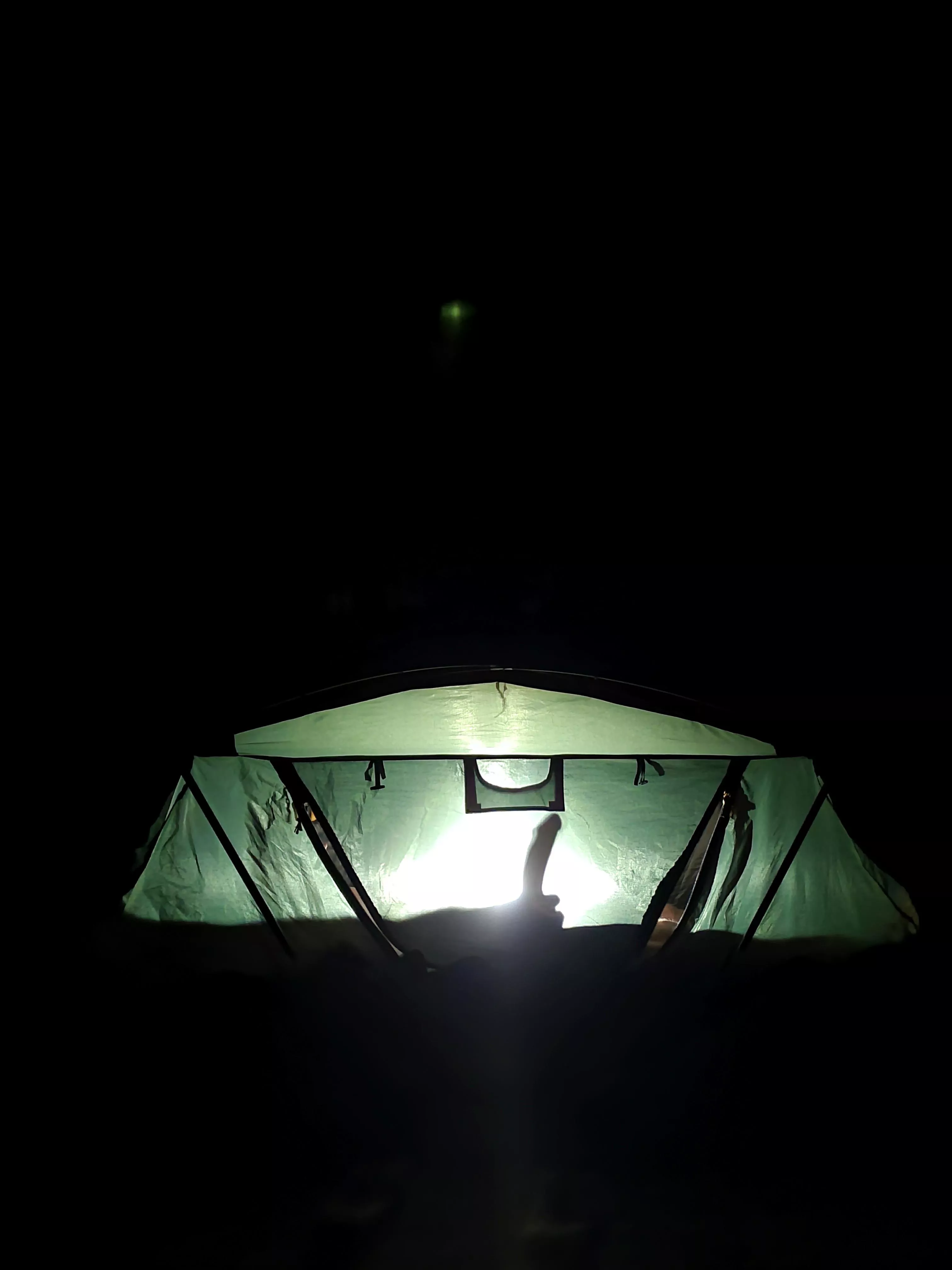 What would you do if you hiked past me pitching my tent?