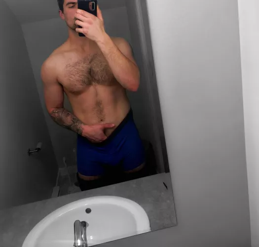 Would you get on your knees and pull them down?