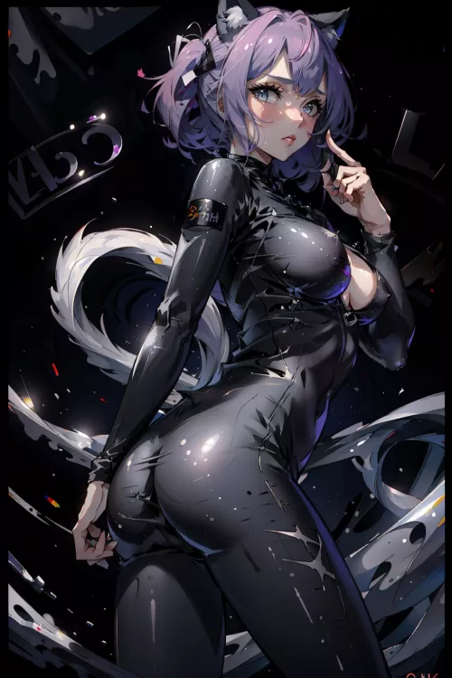 (Yodayo AI Contest) Nekomimi biker