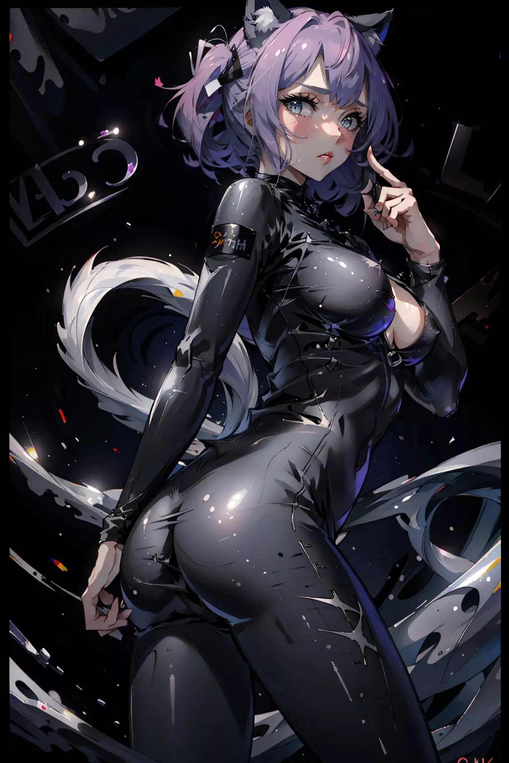 (Yodayo AI Contest) Nekomimi biker