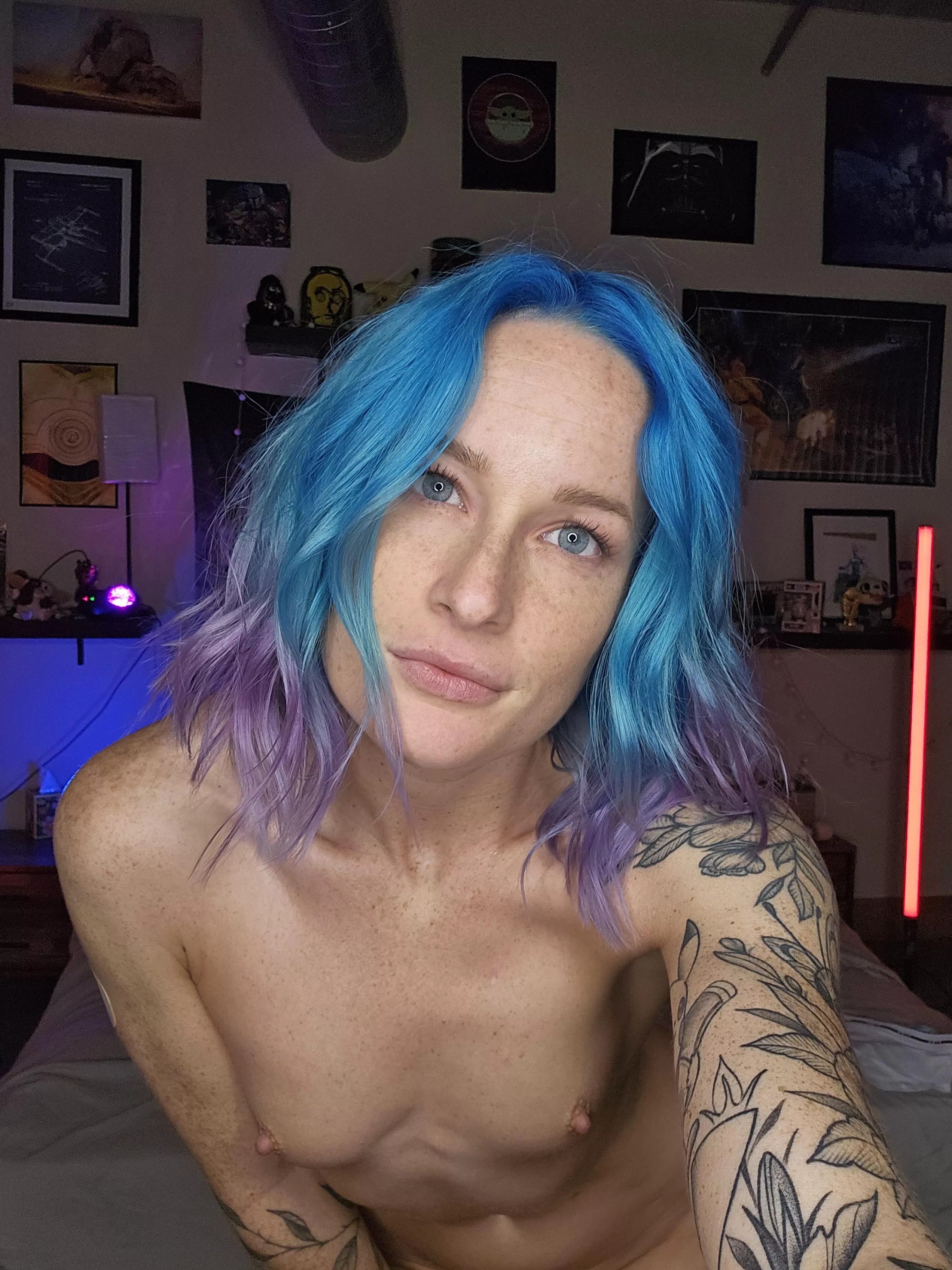 Blue Hair + Small Tits??