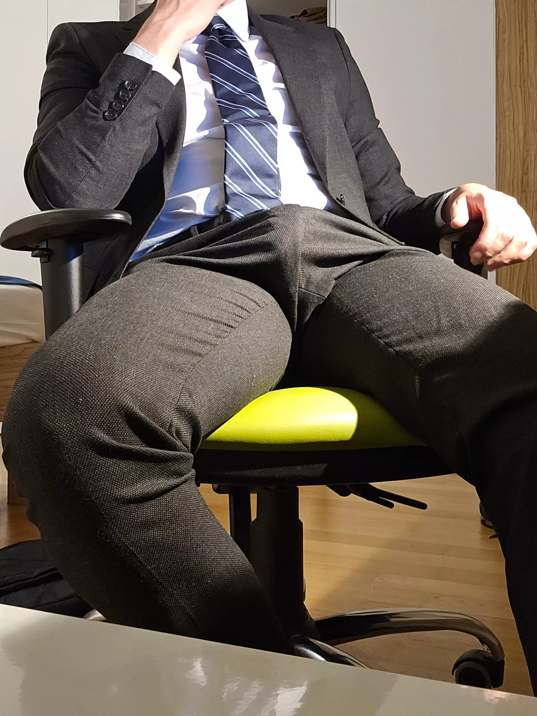 Come sit on your bosses lap